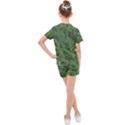 Leafy Forest Landscape Photo Kids  Mesh Tee and Shorts Set View2