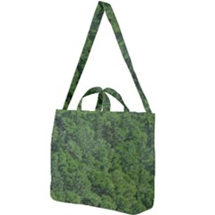 Leafy Forest Landscape Photo Square Shoulder Tote Bag