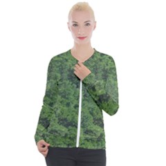 Leafy Forest Landscape Photo Casual Zip Up Jacket by dflcprintsclothing