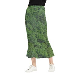 Leafy Forest Landscape Photo Maxi Fishtail Chiffon Skirt by dflcprintsclothing