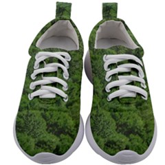 Leafy Forest Landscape Photo Kids Athletic Shoes by dflcprintsclothing