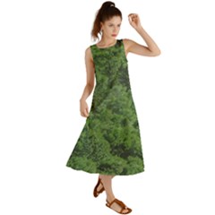 Leafy Forest Landscape Photo Summer Maxi Dress by dflcprintsclothing