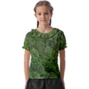 Leafy Forest Landscape Photo Kids  Frill Chiffon Blouse View1