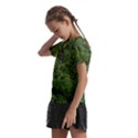 Leafy Forest Landscape Photo Kids  Frill Chiffon Blouse View2