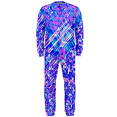 Root Humanity Bar And Qr Code Combo In Purple And Blue Onepiece Jumpsuit (men)  by WetdryvacsLair