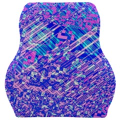 Root Humanity Bar And Qr Code Combo In Purple And Blue Car Seat Velour Cushion  by WetdryvacsLair