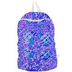 Root Humanity Bar And Qr Code Combo In Purple And Blue Foldable Lightweight Backpack by WetdryvacsLair