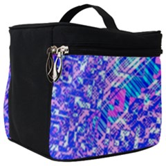 Root Humanity Bar And Qr Code Combo In Purple And Blue Make Up Travel Bag (big) by WetdryvacsLair