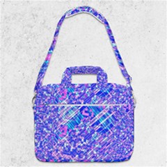 Root Humanity Bar And Qr Code Combo In Purple And Blue Macbook Pro Shoulder Laptop Bag  by WetdryvacsLair