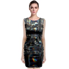 Power Up Sleeveless Velvet Midi Dress by MRNStudios