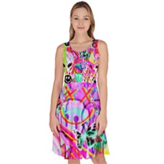 Aliens Fly Knee Length Skater Dress With Pockets by DayDreamersBoutique