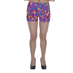 Flower Bomb1 Skinny Shorts by PatternFactory