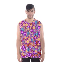 Flower Bomb1 Men s Basketball Tank Top by PatternFactory