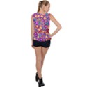 Flower Bomb1 Bubble Hem Chiffon Tank Top View2