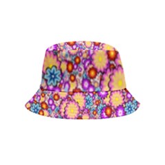 Flower Bomb1 Bucket Hat (kids) by PatternFactory