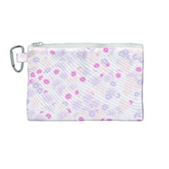 Flower Bomb 5 Canvas Cosmetic Bag (medium)