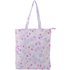 Flower Bomb 5 Double Zip Up Tote Bag