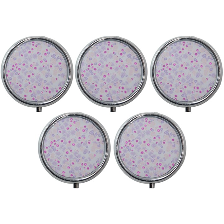 Flower Bomb 5 Mini Round Pill Box (Pack of 5)