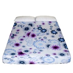 Flower Bomb 4 Fitted Sheet (queen Size) by PatternFactory