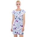 Flower Bomb 4 Cap Sleeve Bodycon Dress View1