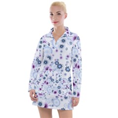 Flower Bomb 4 Women s Long Sleeve Casual Dress by PatternFactory