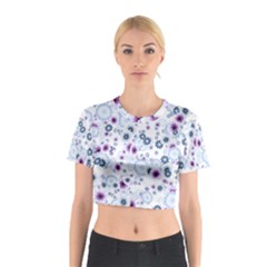 Flower Bomb 4 Cotton Crop Top by PatternFactory