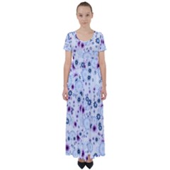 Flower Bomb 4 High Waist Short Sleeve Maxi Dress by PatternFactory