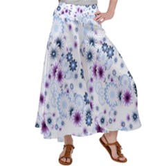 Flower Bomb 4 Satin Palazzo Pants by PatternFactory