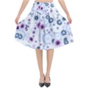 Flower Bomb 4 Flared Midi Skirt View1