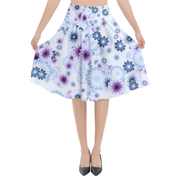 Flower Bomb 4 Flared Midi Skirt