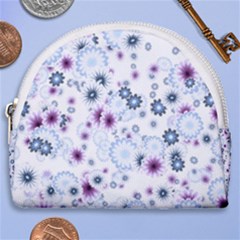 Flower Bomb 4 Horseshoe Style Canvas Pouch by PatternFactory