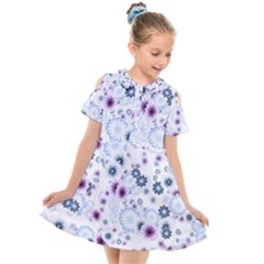 Flower Bomb 4 Kids  Short Sleeve Shirt Dress by PatternFactory