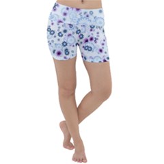 Flower Bomb 4 Lightweight Velour Yoga Shorts by PatternFactory