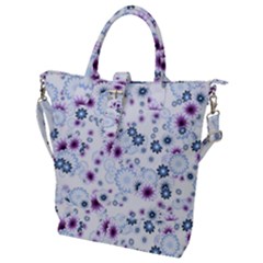 Flower Bomb 4 Buckle Top Tote Bag by PatternFactory