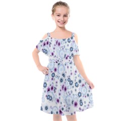 Flower Bomb 4 Kids  Cut Out Shoulders Chiffon Dress by PatternFactory