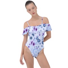 Flower Bomb 4 Frill Detail One Piece Swimsuit