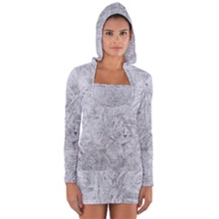 White Frost Long Sleeve Hooded T-shirt by SomethingForEveryone