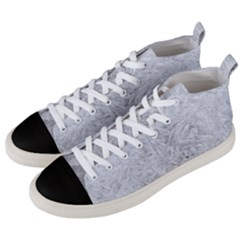 White Frost Men s Mid-top Canvas Sneakers by SomethingForEveryone