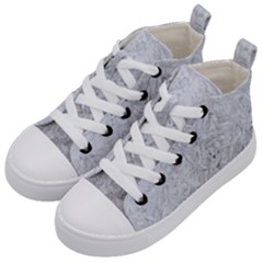 White Frost Kids  Mid-top Canvas Sneakers by SomethingForEveryone