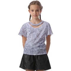 White Frost Kids  Front Cut Tee by SomethingForEveryone