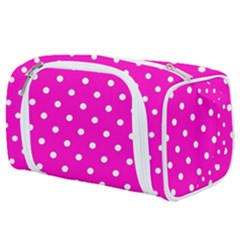 1950 Hello Pink White Dots Toiletries Pouch by SomethingForEveryone