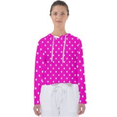 1950 Hello Pink White Dots Women s Slouchy Sweat