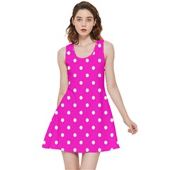 1950 Hello Pink White Dots Inside Out Reversible Sleeveless Dress