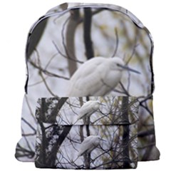 White Egret Giant Full Print Backpack