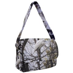 White Egret Courier Bag by SomethingForEveryone