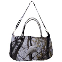 White Egret Removal Strap Handbag by SomethingForEveryone