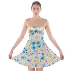 Flower Bomb 2 Strapless Bra Top Dress