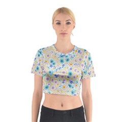 Flower Bomb 2 Cotton Crop Top by PatternFactory