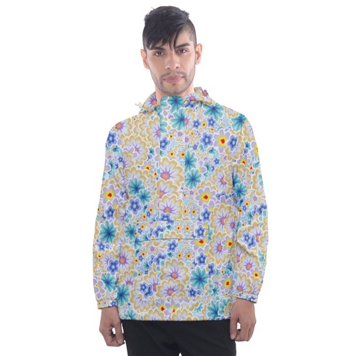 Flower Bomb 2 Men s Front Pocket Pullover Windbreaker