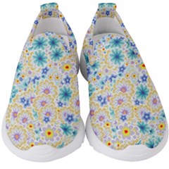 Flower Bomb 2 Kids  Slip On Sneakers by PatternFactory